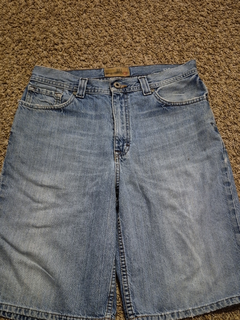 Men's Y2k Light Blue Jean Shorts - Classic Denim
